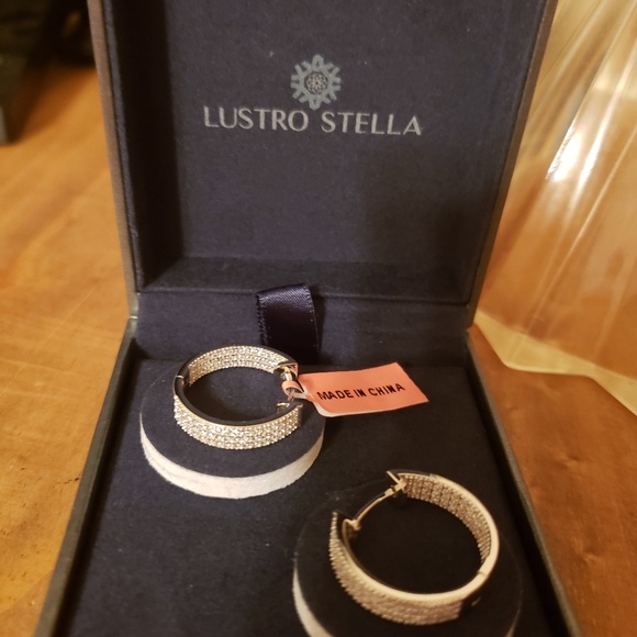 LUSTRO STELLA cz earrings - Picture 1 of 4